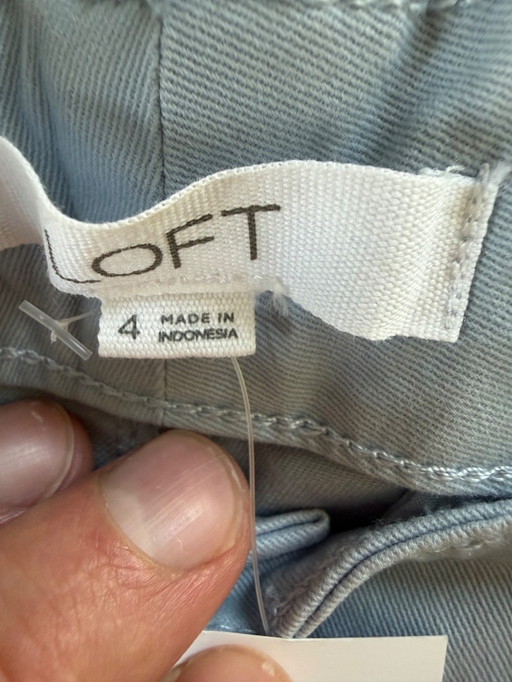 LOFT Women’s Size 4 Light Blue Chino Pants The Slim Fit NWT - Picture 6 of 8